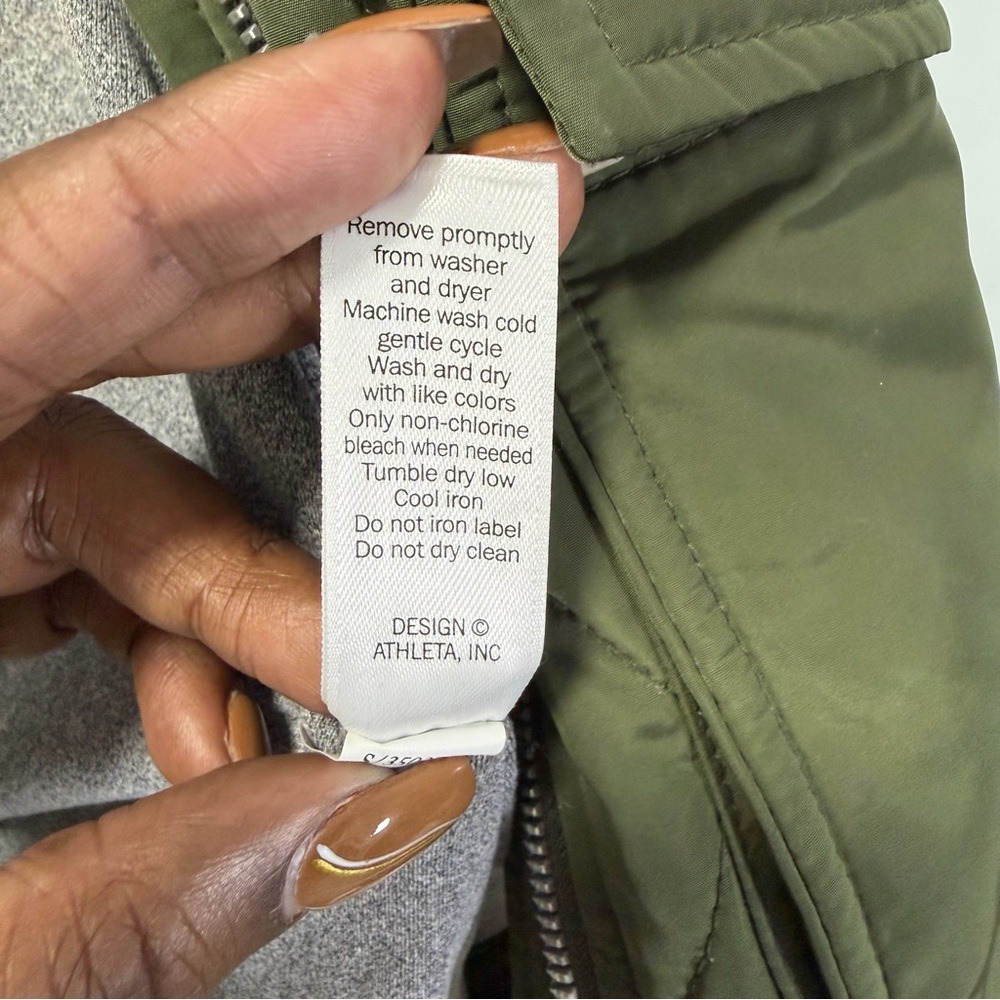 Athleta Women Teton Green Quilted Flurry Vest S RN 54023 Gorpcore Athleisure - Picture 7 of 12